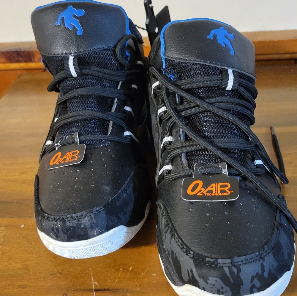 And one basketball sneakers size 7.5 men